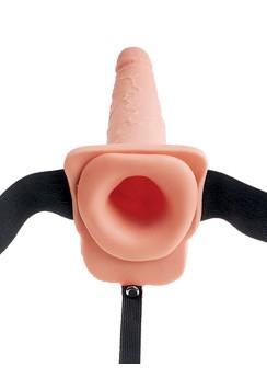 Fetish Fantasy 7,5 in Hollow Squirting StrapOn, 21,6 cm, Flesh
