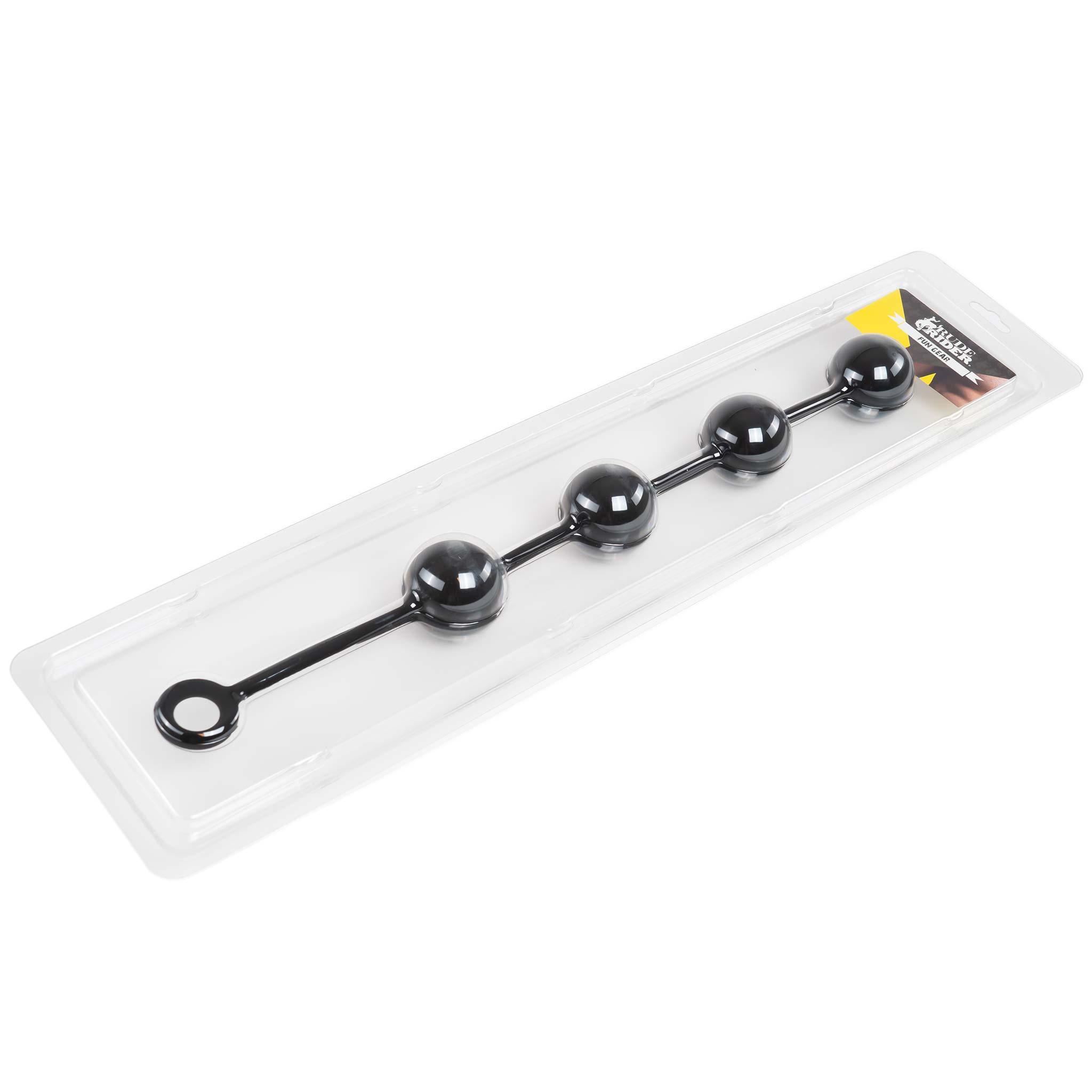RudeRider 4-Balls Silicone-Chain, Black RudeRider 4-Balls Silicone-Chain, Black