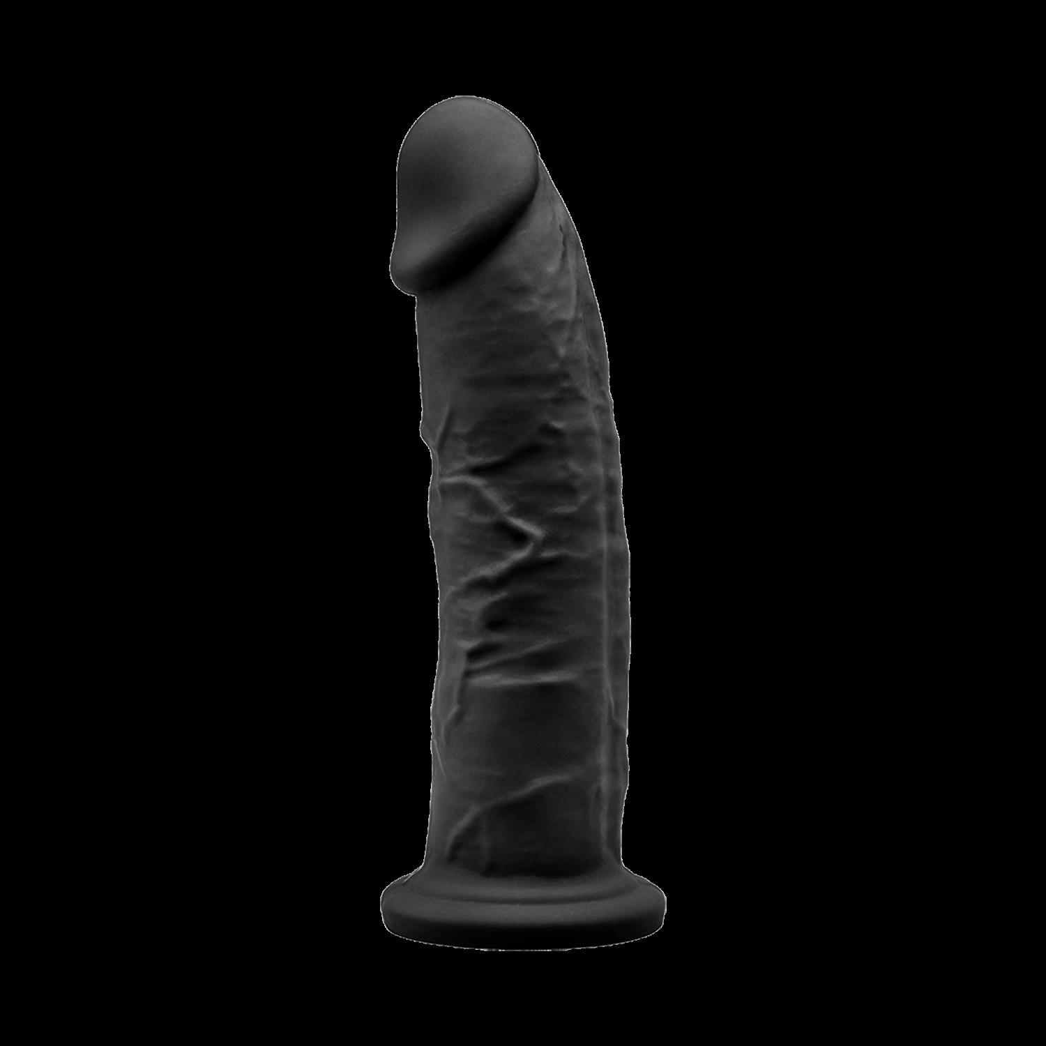 SILEXD Premium Silicone Dildo Model 2, 19,2 cm, Black