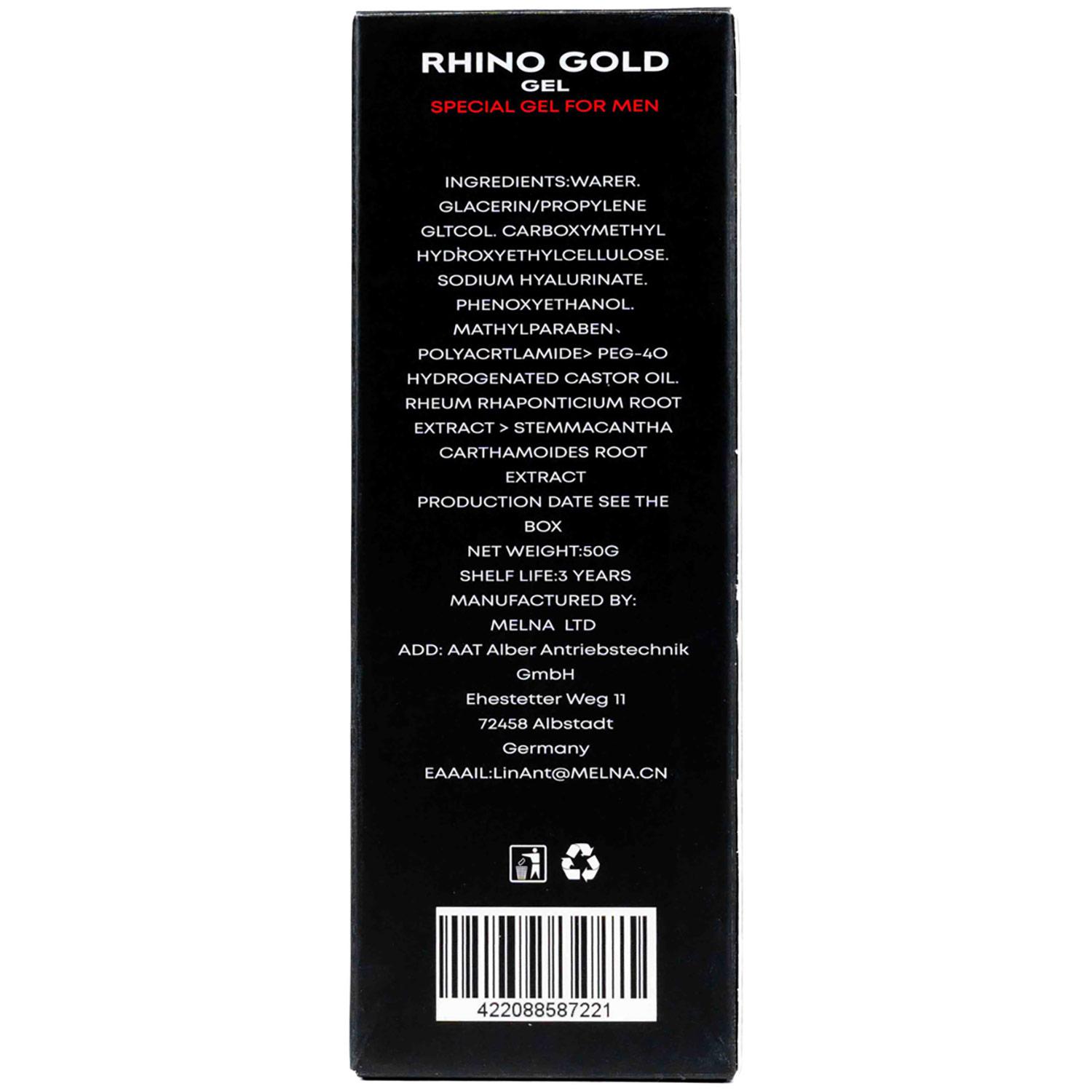 Rhino Gold, Special Gel for Men, 50 ml