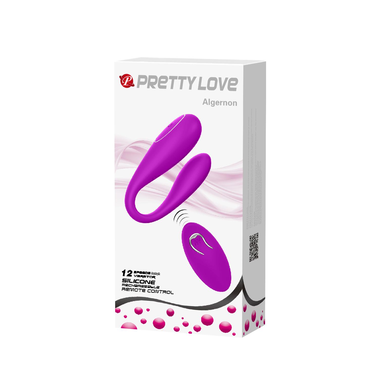PRETTY LOVE - Algernon, Remote control, C type vibration, flexible structure, desgin for couple pleasure, rechargeable stimulator, remote by 1 AAA ': 31/27 mm
L: 96 mm