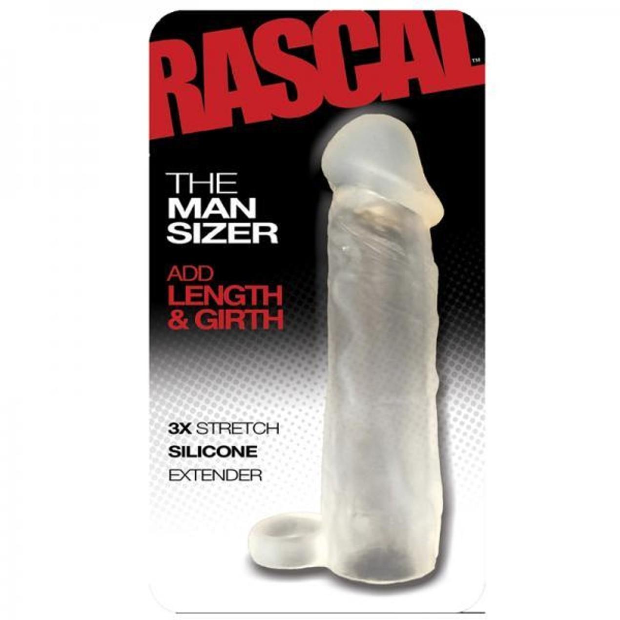 Rascal, The Mansizer Extender, Dildo, Clear, 16,5 cm