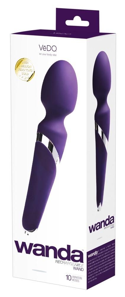 VeDO Wanda Massage Wand, 23,9 cm, Purple