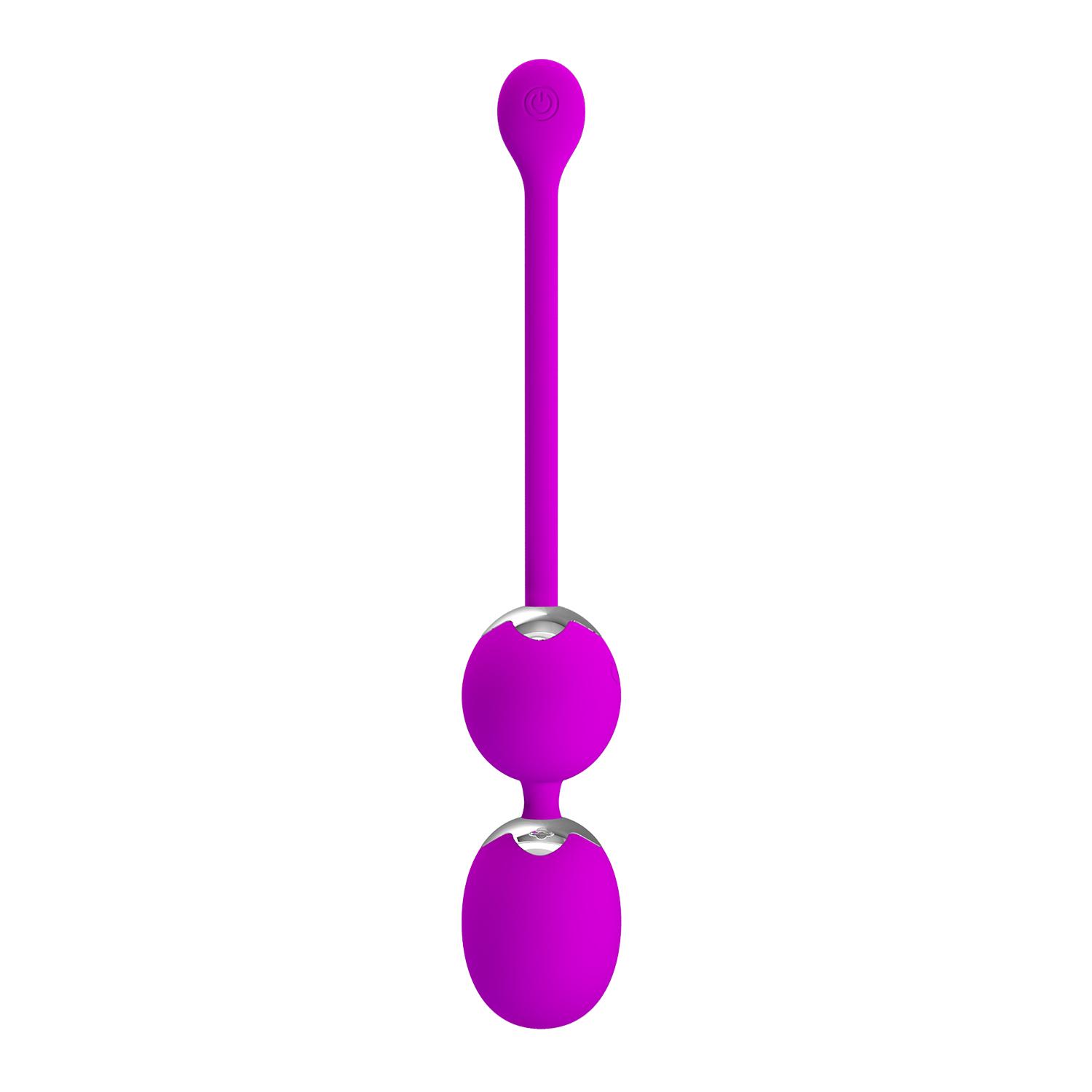 PRETTY LOVE - Werner, Rechargeable kegel ball, 12 Functions of vibration, Silicone, Waterproof L:205mm W:34mm  H:34mm