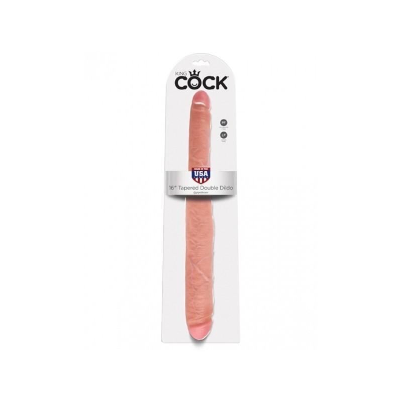 KING COCK Tapered Double Dildo, 43,5 cm, Flesh