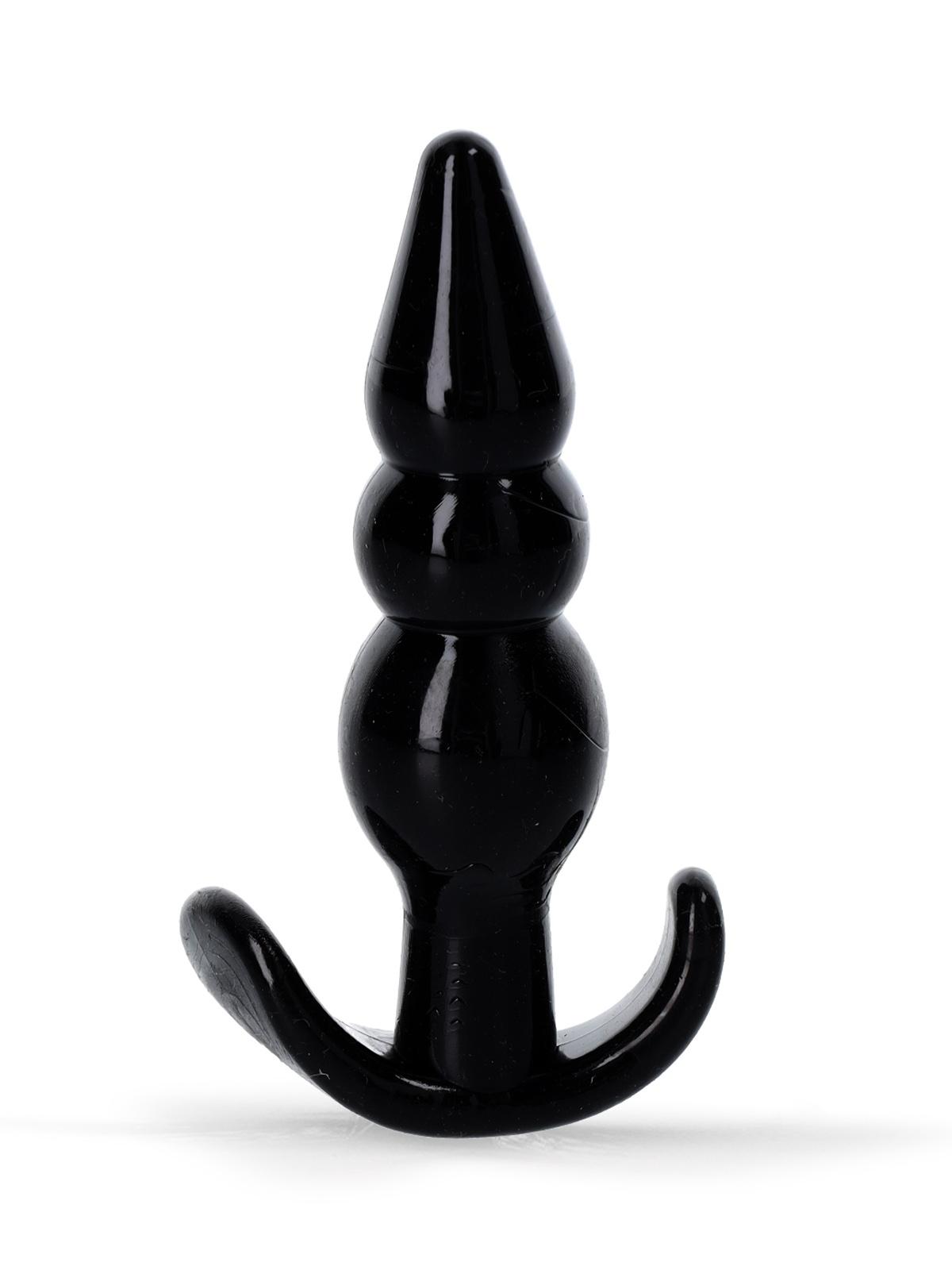 Rude Rider Mini Bead Anal Plug Black Rude Rider Mini Bead Anal Plug Black