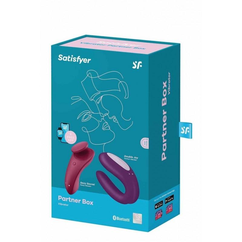 Satisfyer Partner Box 1 (Double Joy & Sexy Secret), Red & Purple