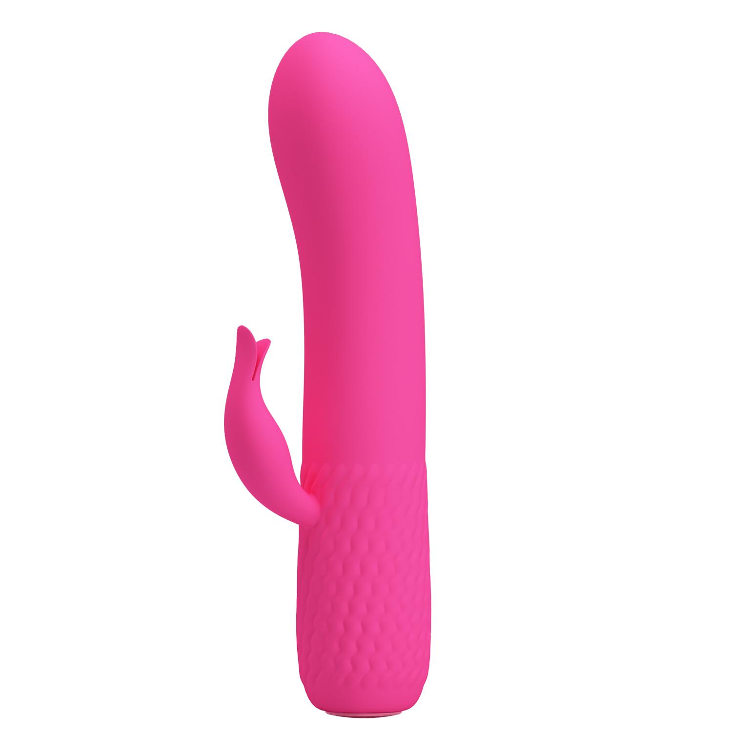 PRETTY LOVE - Omar, Mini Silicone vibrator, 12 functions of vibration, rechargeable. Ø: 29 mm, L: 150 mm, Pink PRETTY LOVE - Omar, Mini Silicone vibrator, 12 functions of vibration, rechargeable. Ø: 29 mm, L: 150 mm, Pink