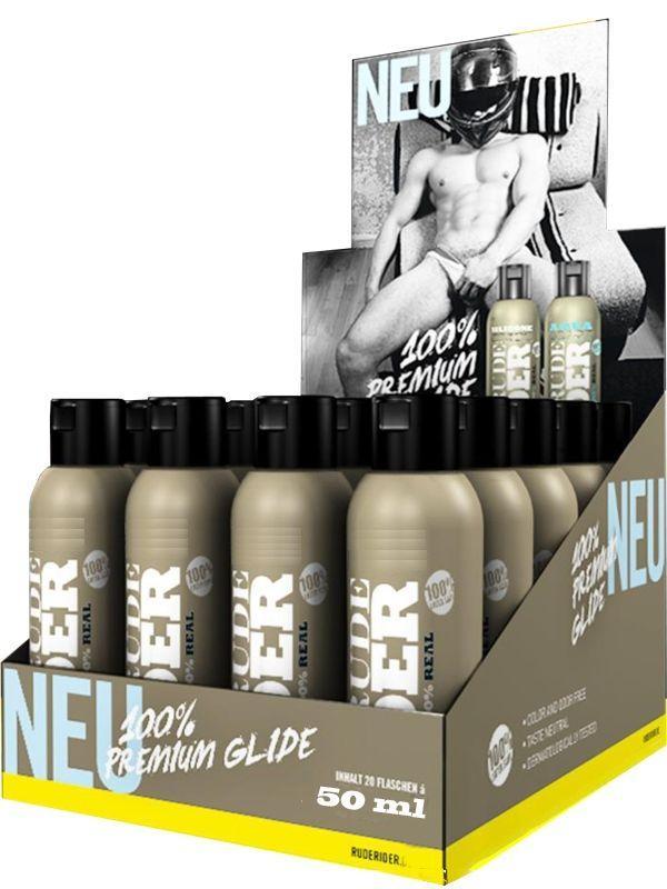 Rude Rider Aqua Lubricant 20 x 50 ml Fun Size (POS Display)