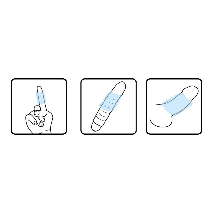 EXTASYring Cock Sleeve, Clear, OS