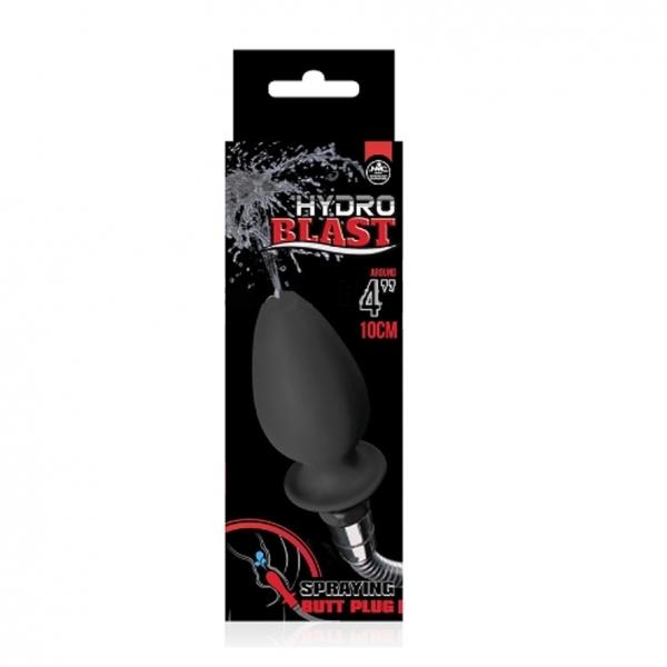 Hydro Blast Spraying Butt Plug, Douche Nozzle, Black, 10 cm Hydro Blast Spraying Butt Plug, Douche Nozzle, Black, 10 cm