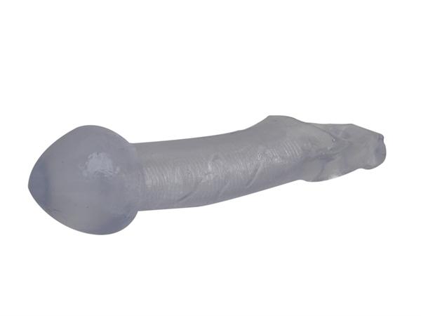 TSX Butt Plug Extender Clear Fauxskin, Penis Extension, 24 cm