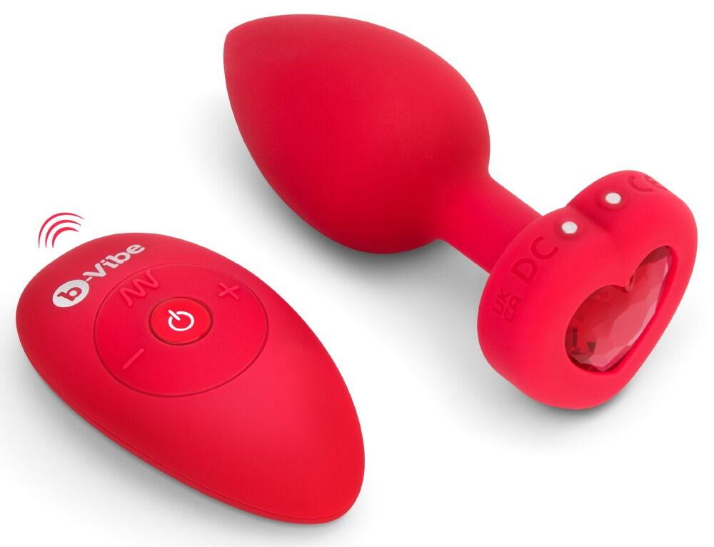 Vibrating heart Butt Plug