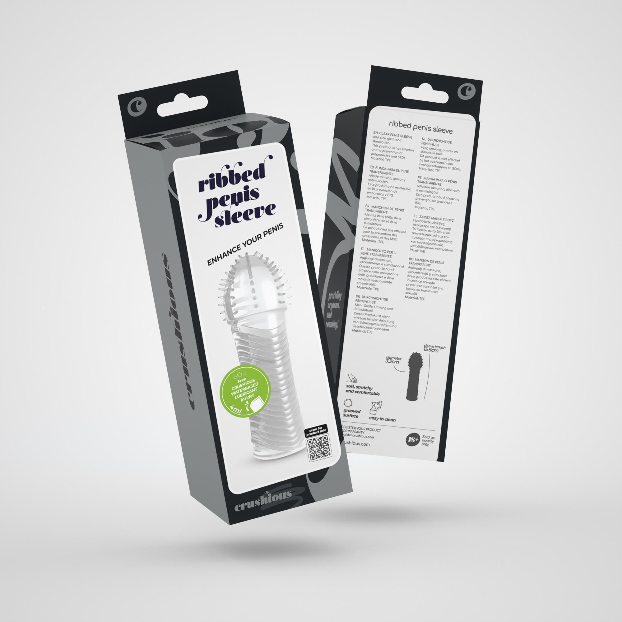 Crushious Ribbed Penis Sleeve