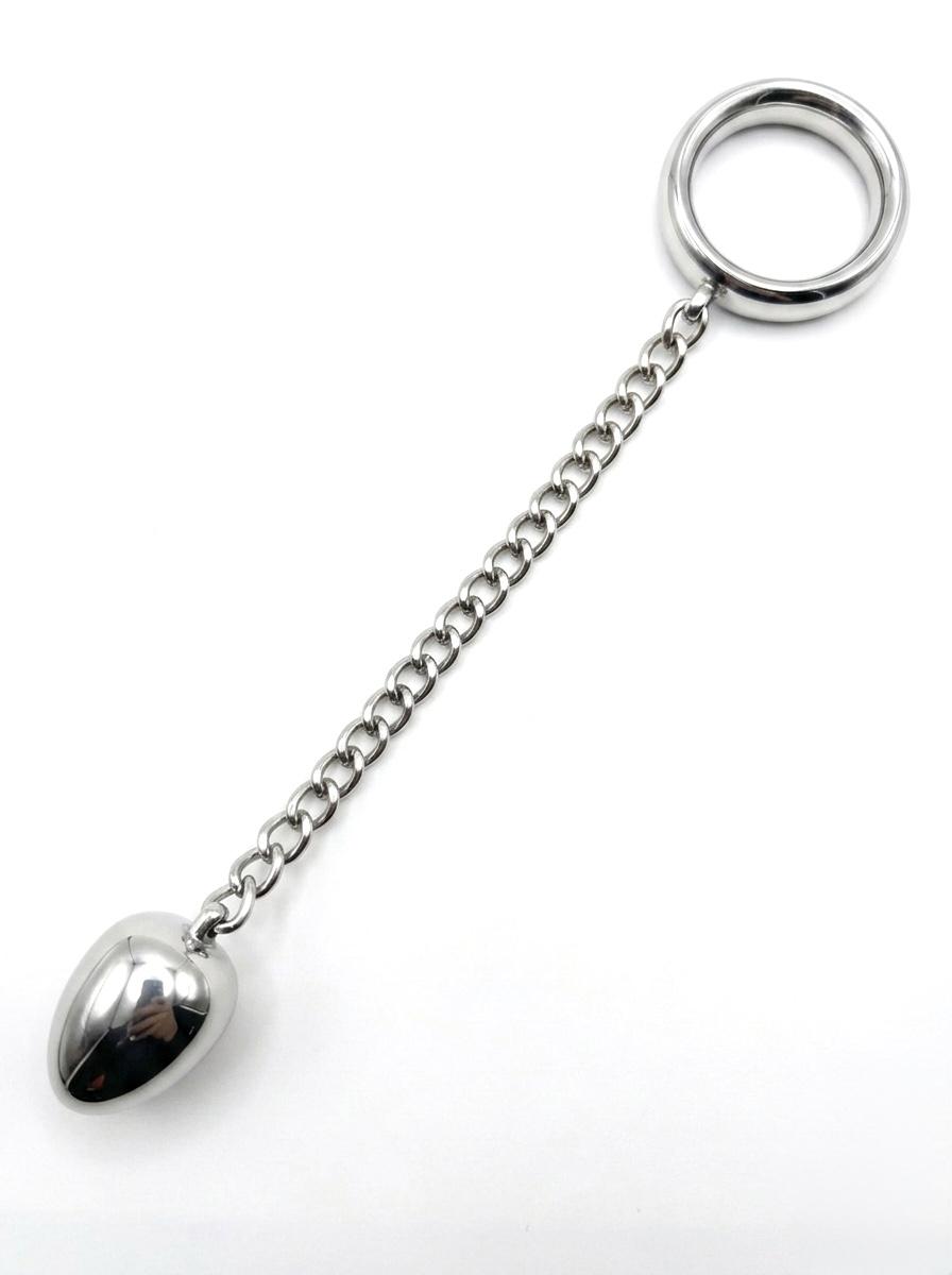 Donut C-Ring Anal Egg with Chain 40X30