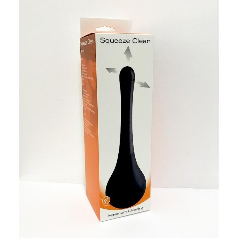 Squeeze Clean Maximum Cleaning, Intimate Douche, Black, Insertable 14 cm