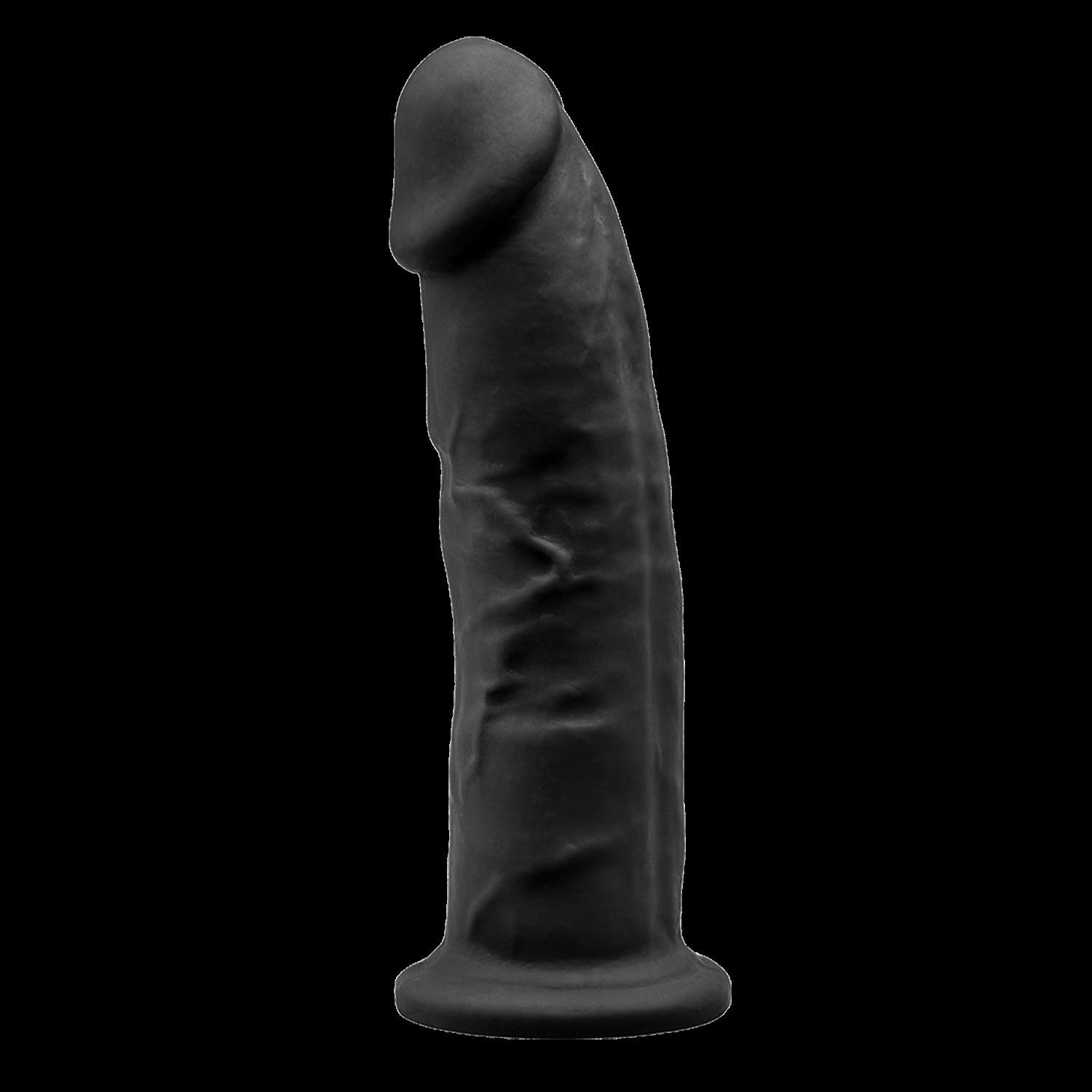 SILEXD Premium Silicone Dildo Model 2, 22,8 cm, Black