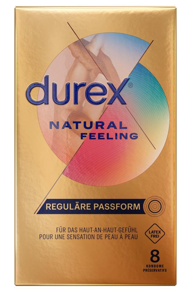 Durex Natural Feeling Condoms 8 pcs, Latex Free, with Reservoir, Ø 56mm, 200mm