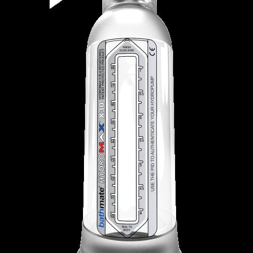 Bathmate Hydromax X30, Water Penis Pump, Crystal Clear, 35 cm