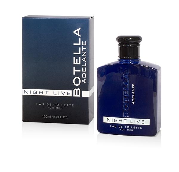 Cobeco Botella Adelante, Night Live, Eau de Toilette for Men, 100ml (3,3 oz)