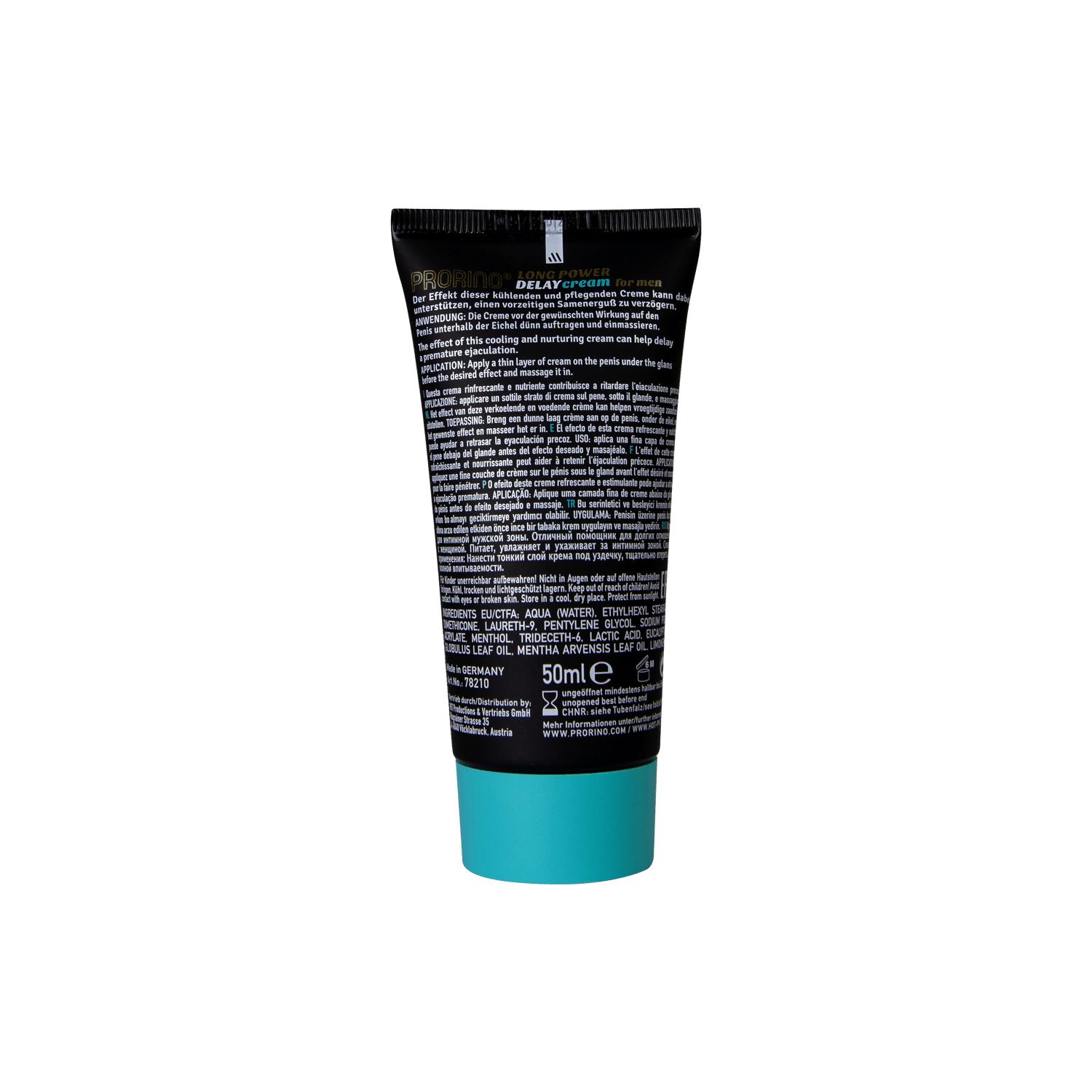 PRORINO Long Power Delay Cream, 50 ml
