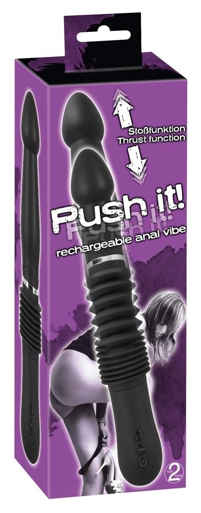 You2Toys Push it! Analvibrator with Thrust Function, 30 cm, Black