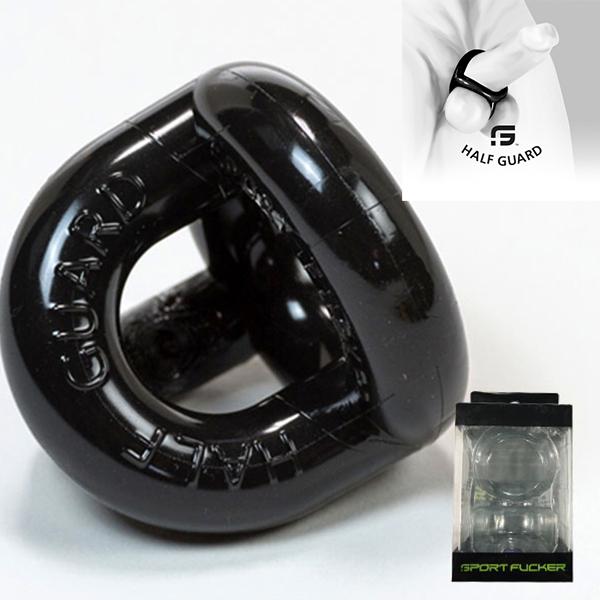 Sport Fucker Half Guard Cockring/Ball Stretcher, Black