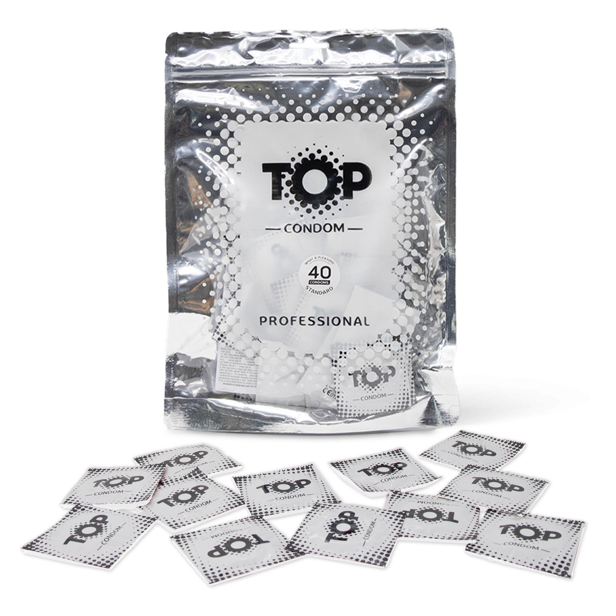 TOP Condoms Standard: What A Pleasure - Standard Fun, Packs of 40