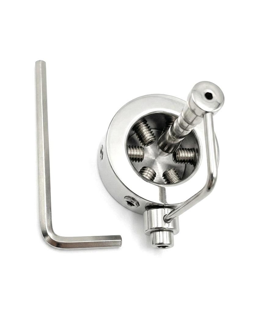 KIOTOS Penis/Glans Ring with Spikes & Penis Plug-25mm