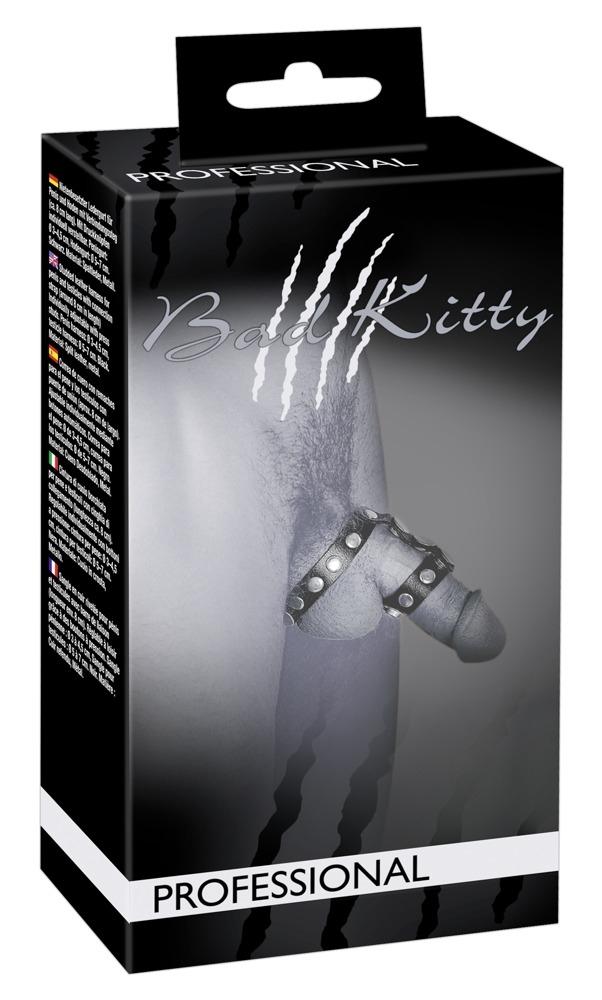 Bad Kitty Penis & Testicle Harness, 8,5 cm, Black