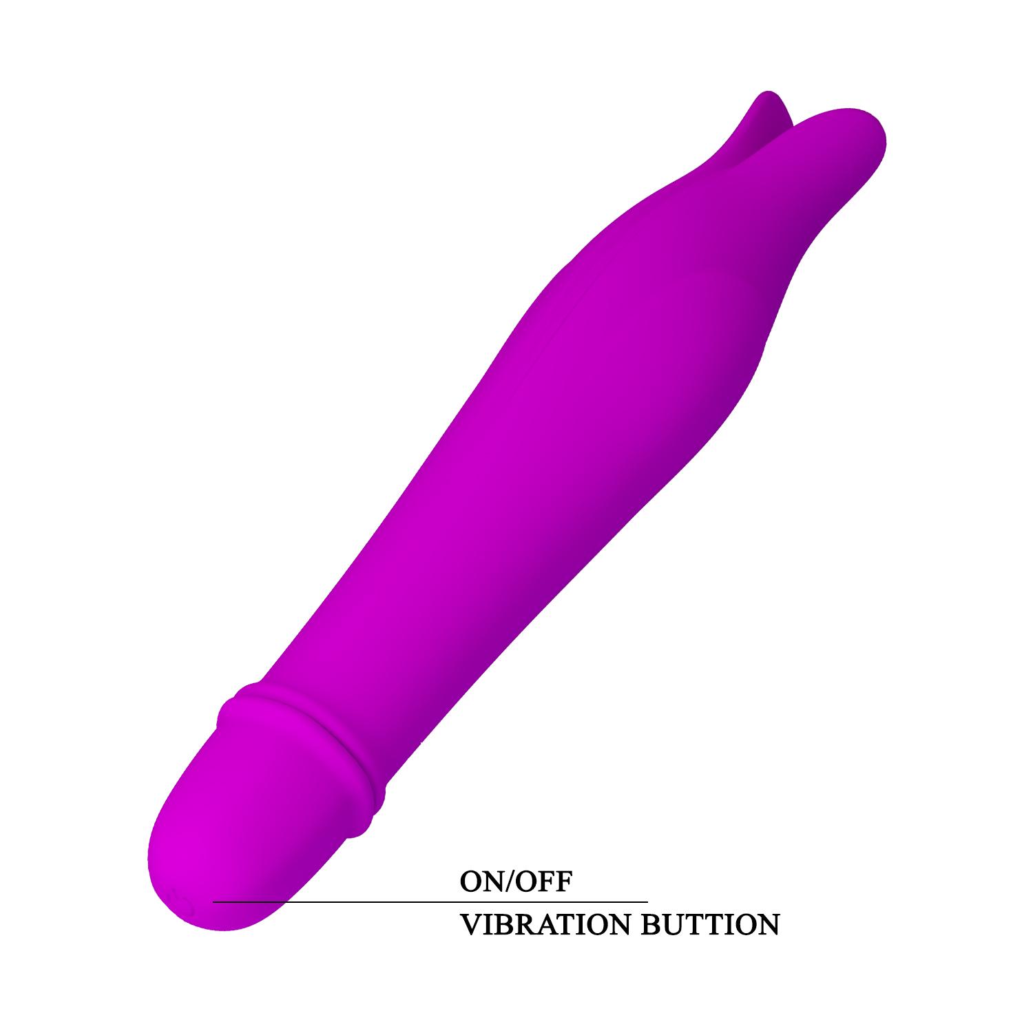PRETTY LOVE - Edward, 10 Functions of vibration, 1 AAA battery, silicone, waterproof L:145mm ':29mm
