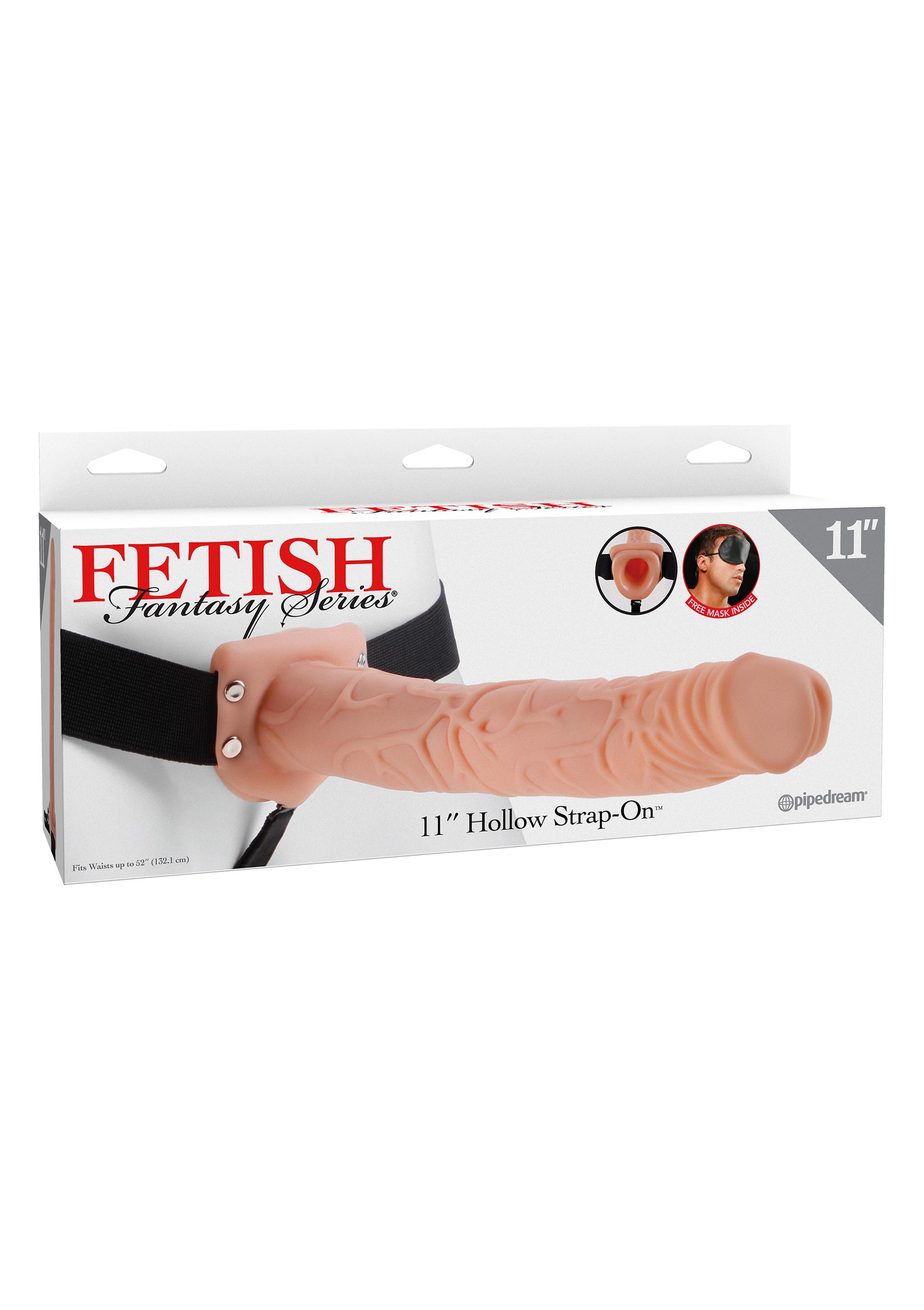 Fetish Fantasy Series 11 inch Hollow Strap-On, 29 cm, Flesh