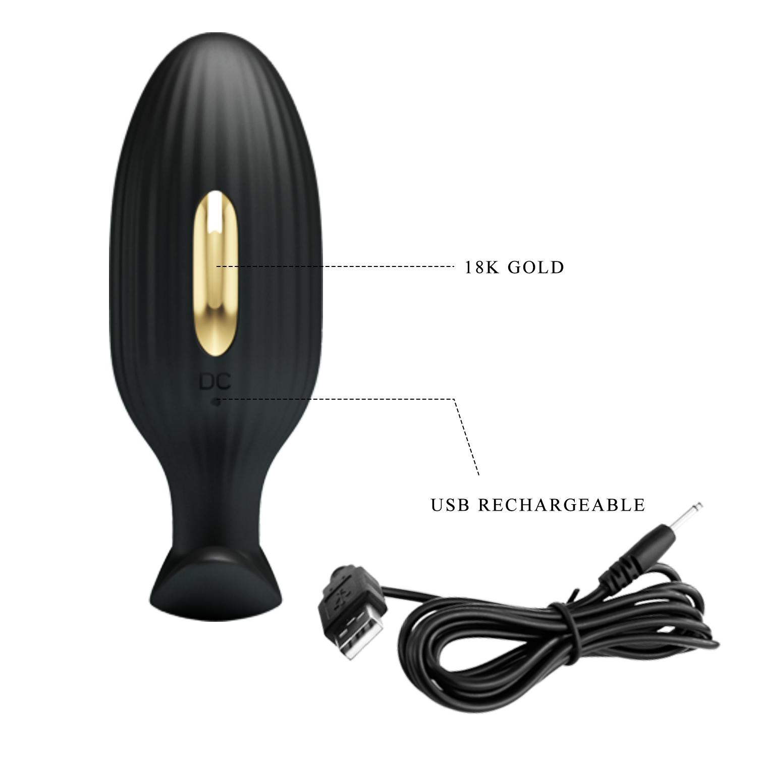PRETTY LOVE - Thor Plug, Black, 34 mm