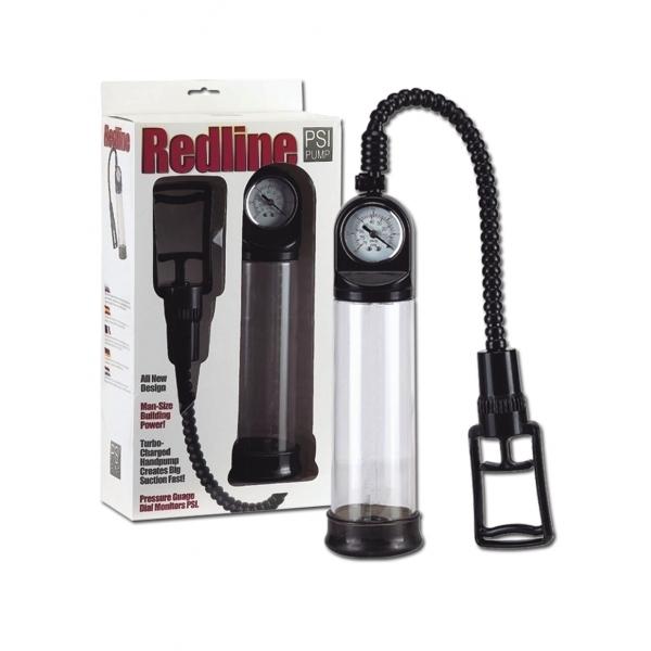 Redline PSI Penis Pump, 21 cm, Clear