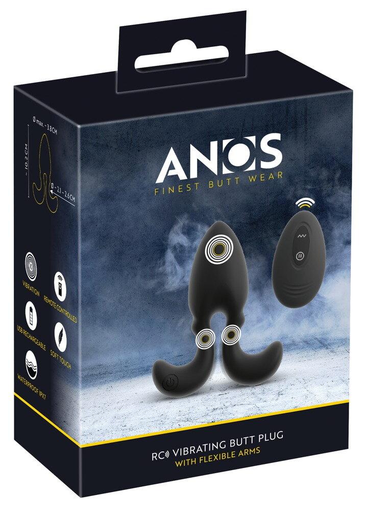 RC Vibrating Butt Plug with Flexible Arm