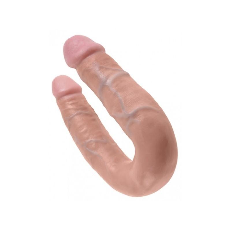 KING COCK U-Shaped Medium Double Trouble, 34,6 cm, Flesh