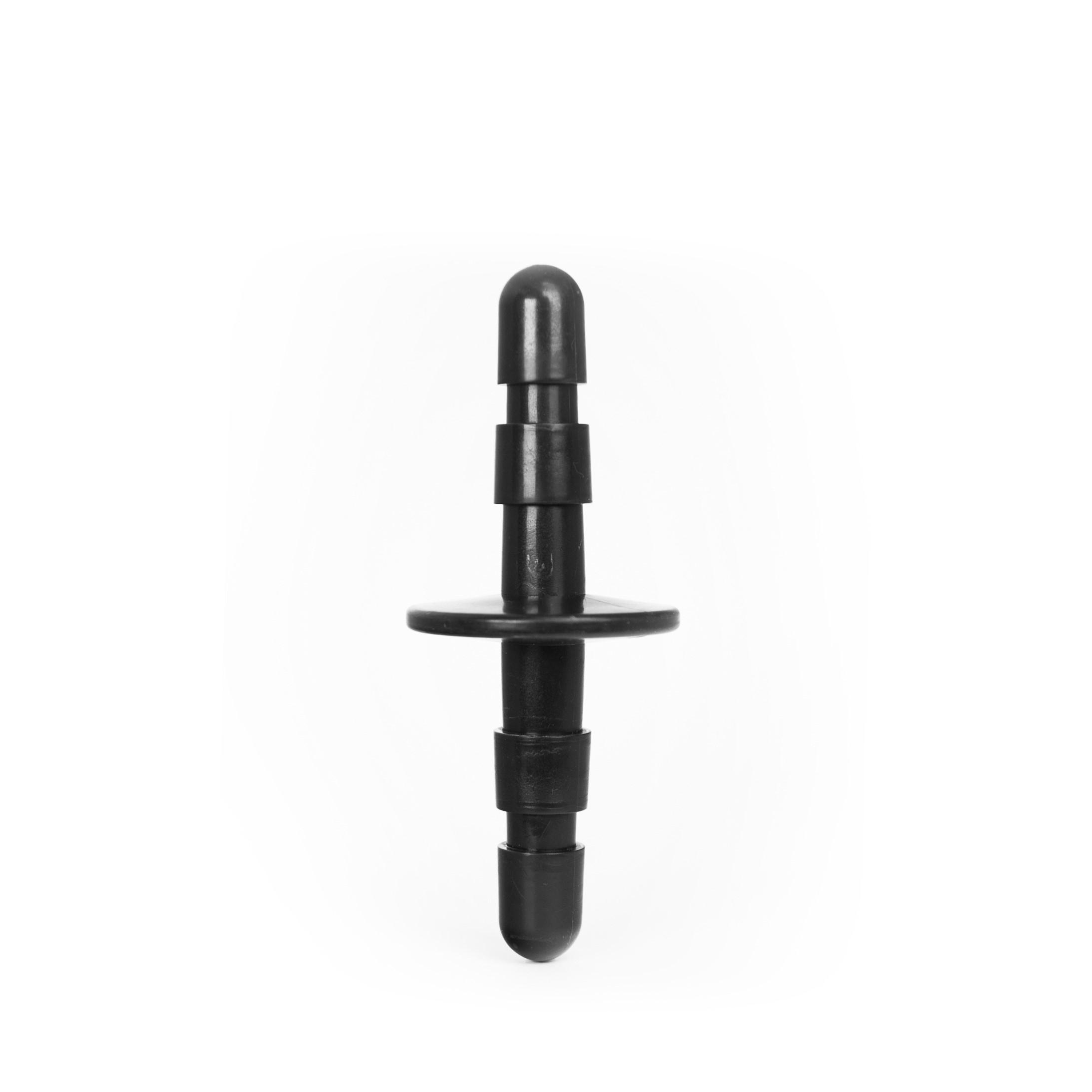 Hung System Insert Double Plug, 17 cm, Black