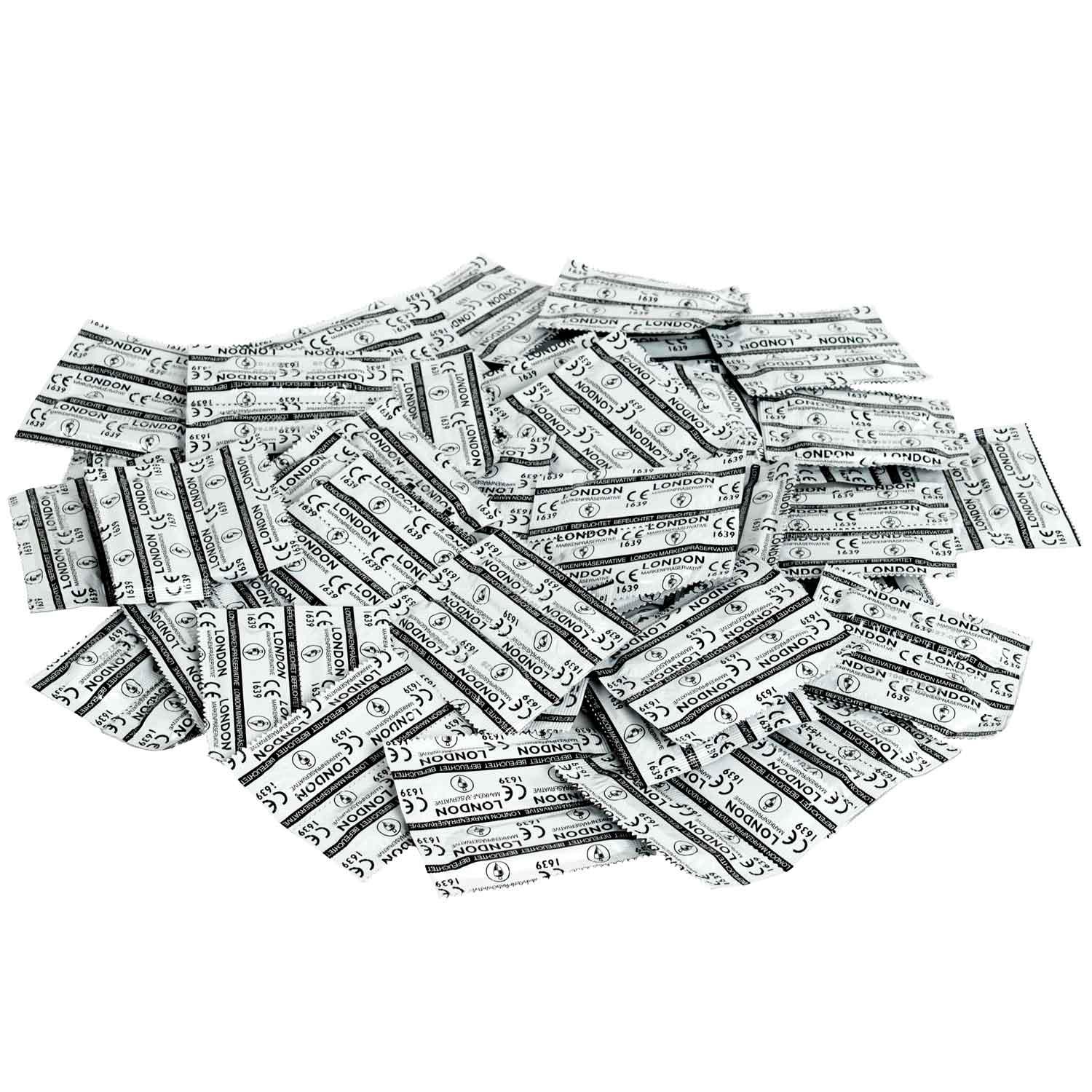LONDON Q 600600 Condoms, 100 pcs, Extra Moist, Ø 52mm, 185mm