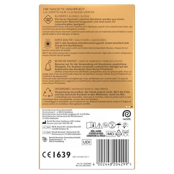 Durex Hautnah Latex Free - 10 Stück Durex Hautnah Latex Free - 10 Stück