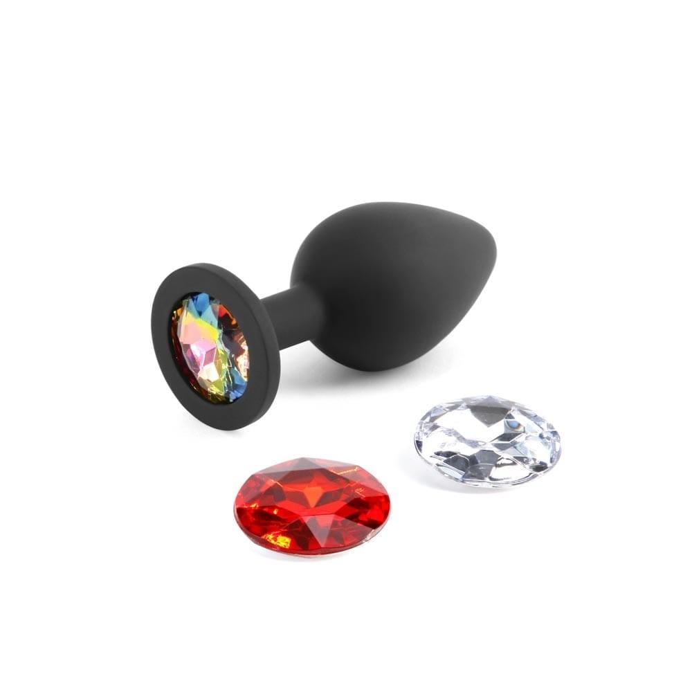 Glams Xchange - Round Medium, Black, 8,1 cm