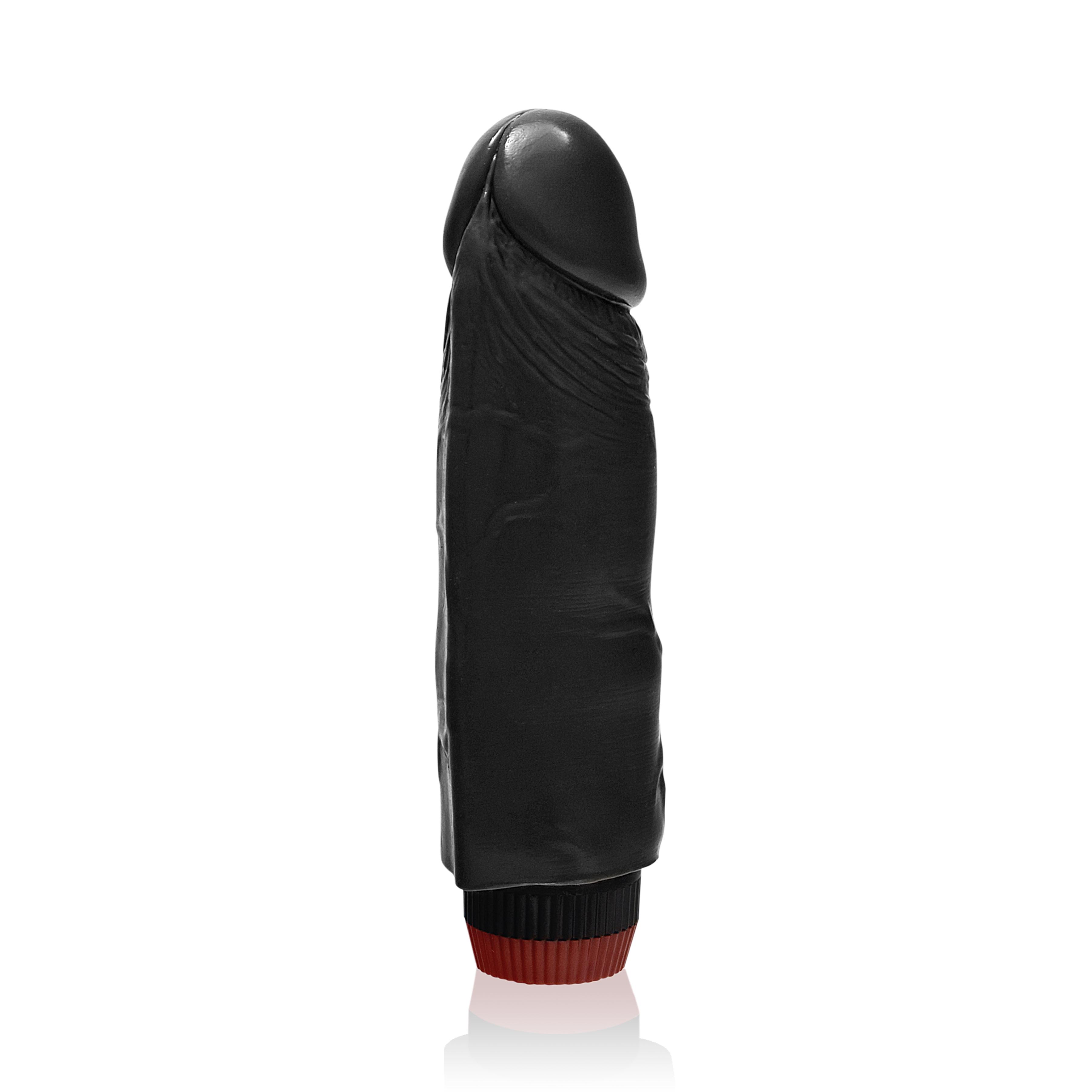 SI IGNITE Cock Dong with Vibration, Black, 18 cm