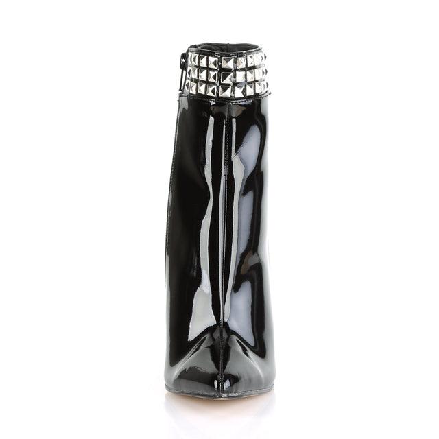 Pleaser Shoes Sexy-1006 Black Vegan Leather - Colour: Black - Size: 7