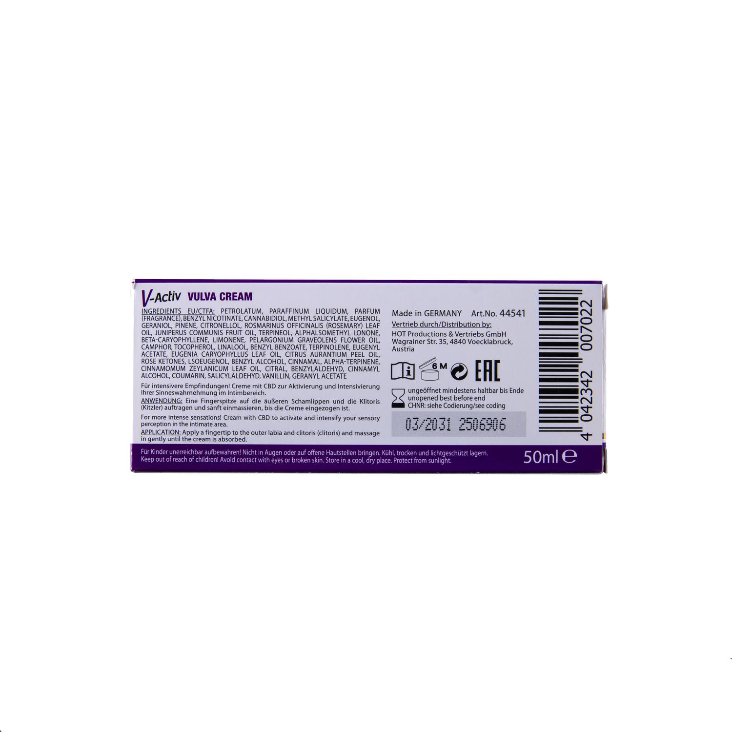 V-Activ Vulva Cream for Woman, 50ml
