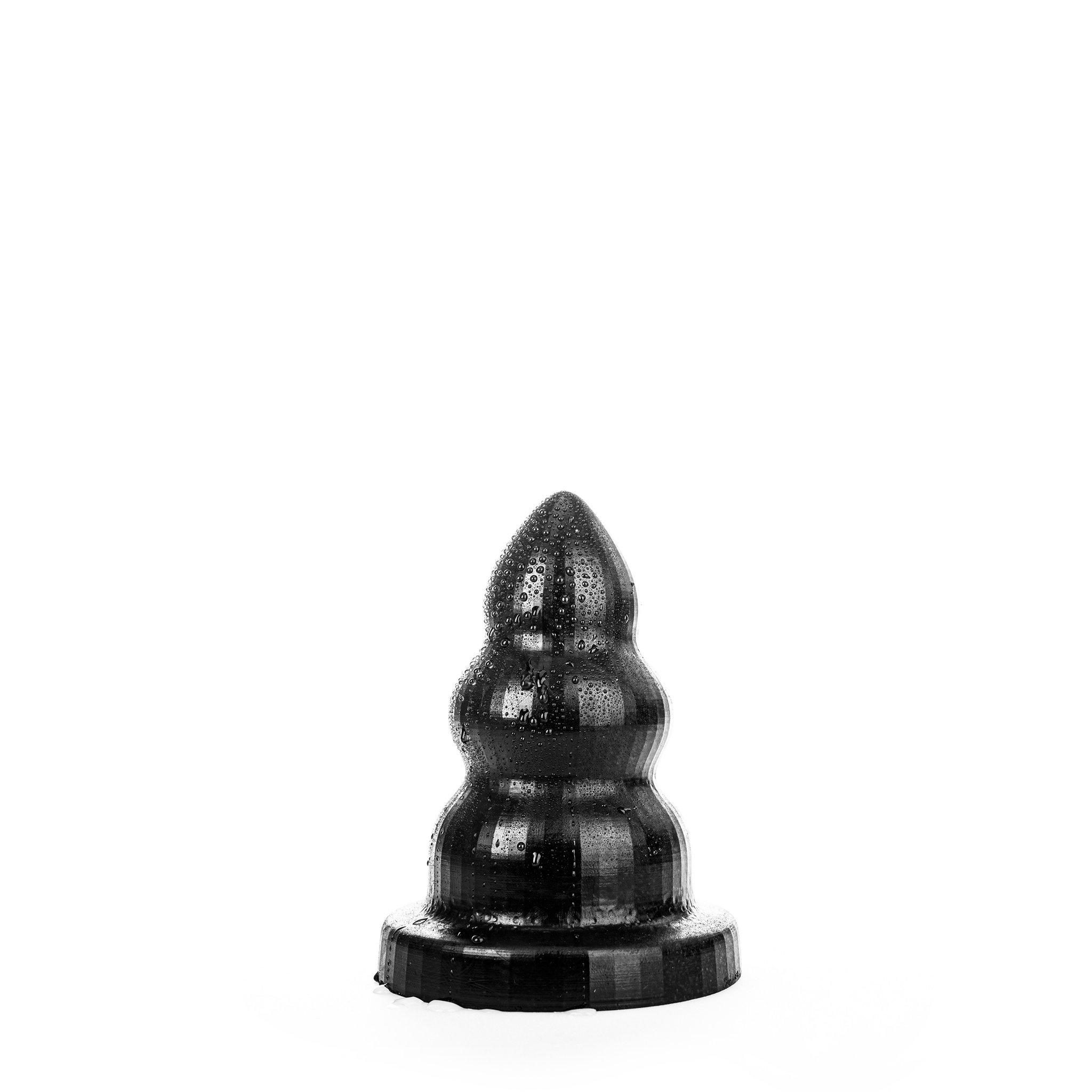 All Black Triple Pleasure S Butt Plug, 21,5 cm