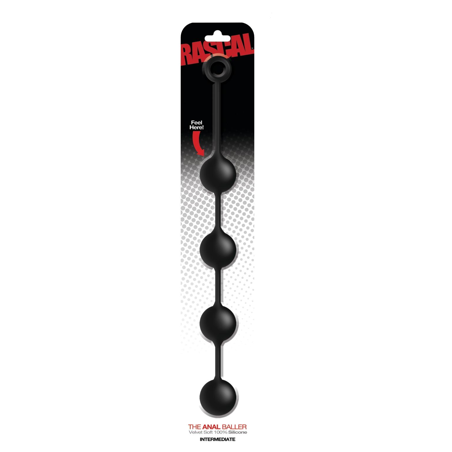 Rascal Ass Ballz L, Black, 46 cm