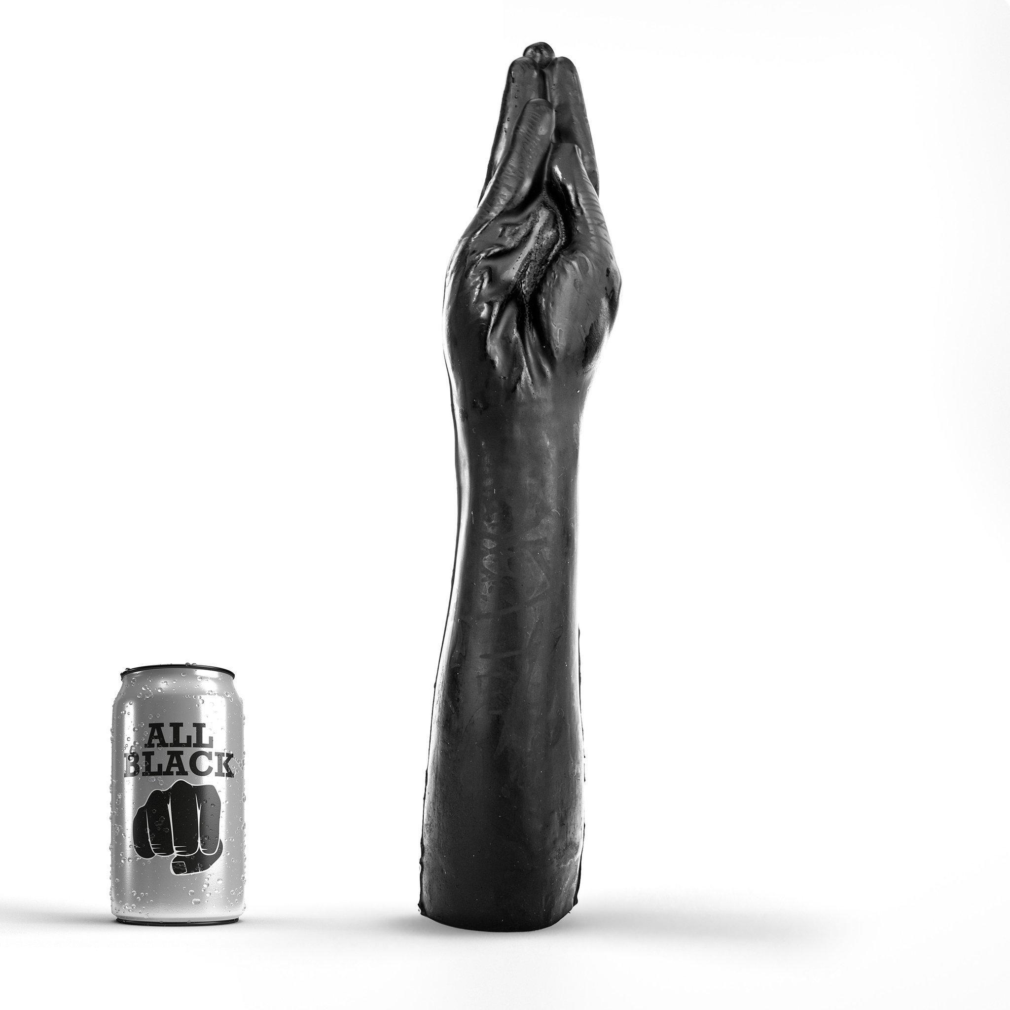 All Black Dildo Arm, 37,5 cm