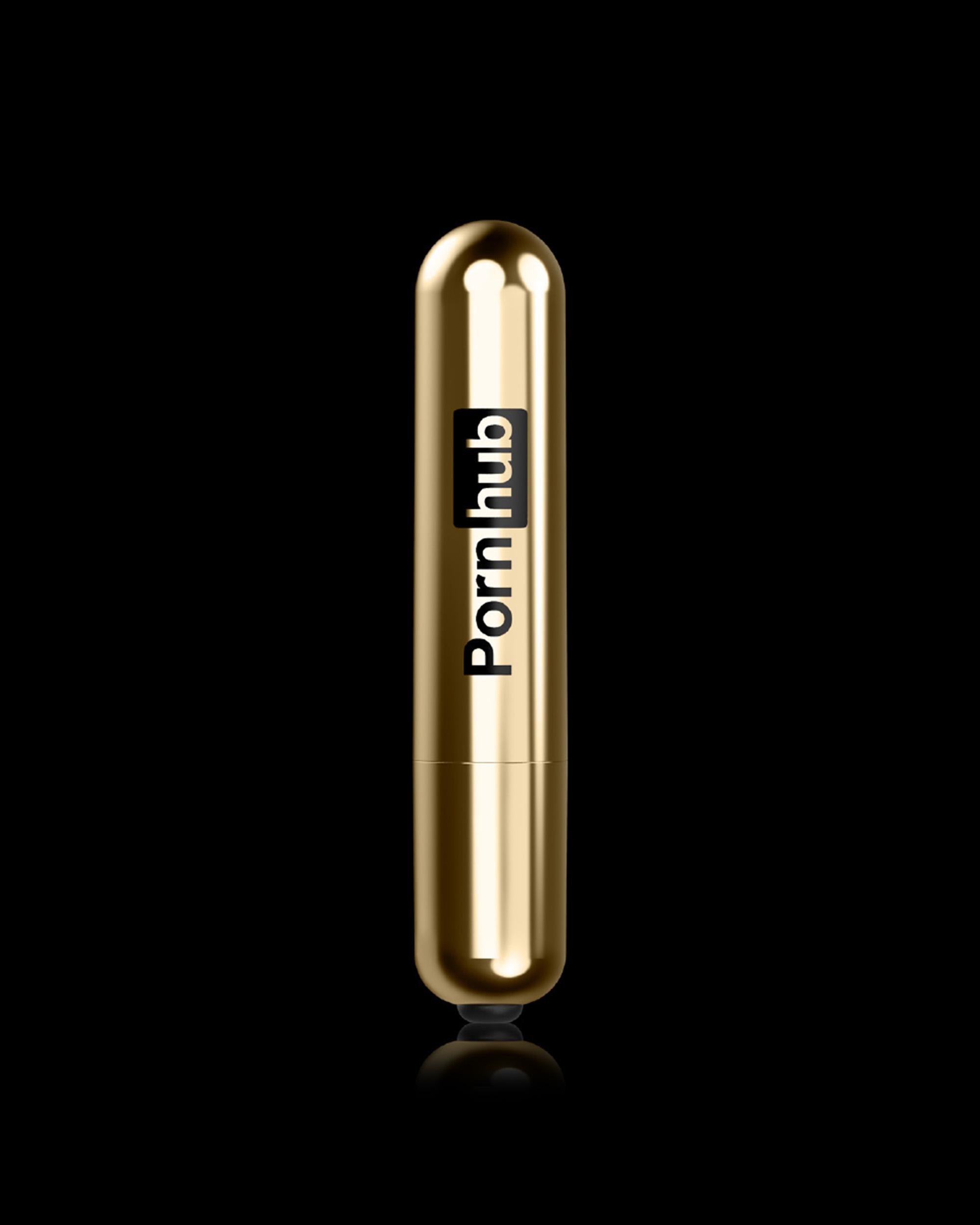 Pornhub Toys Vibrating Bullet, Gold, 9 cm