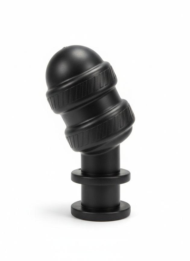 Keep Burning Anal Plug, 18 cm long, Ø 7 cm, black