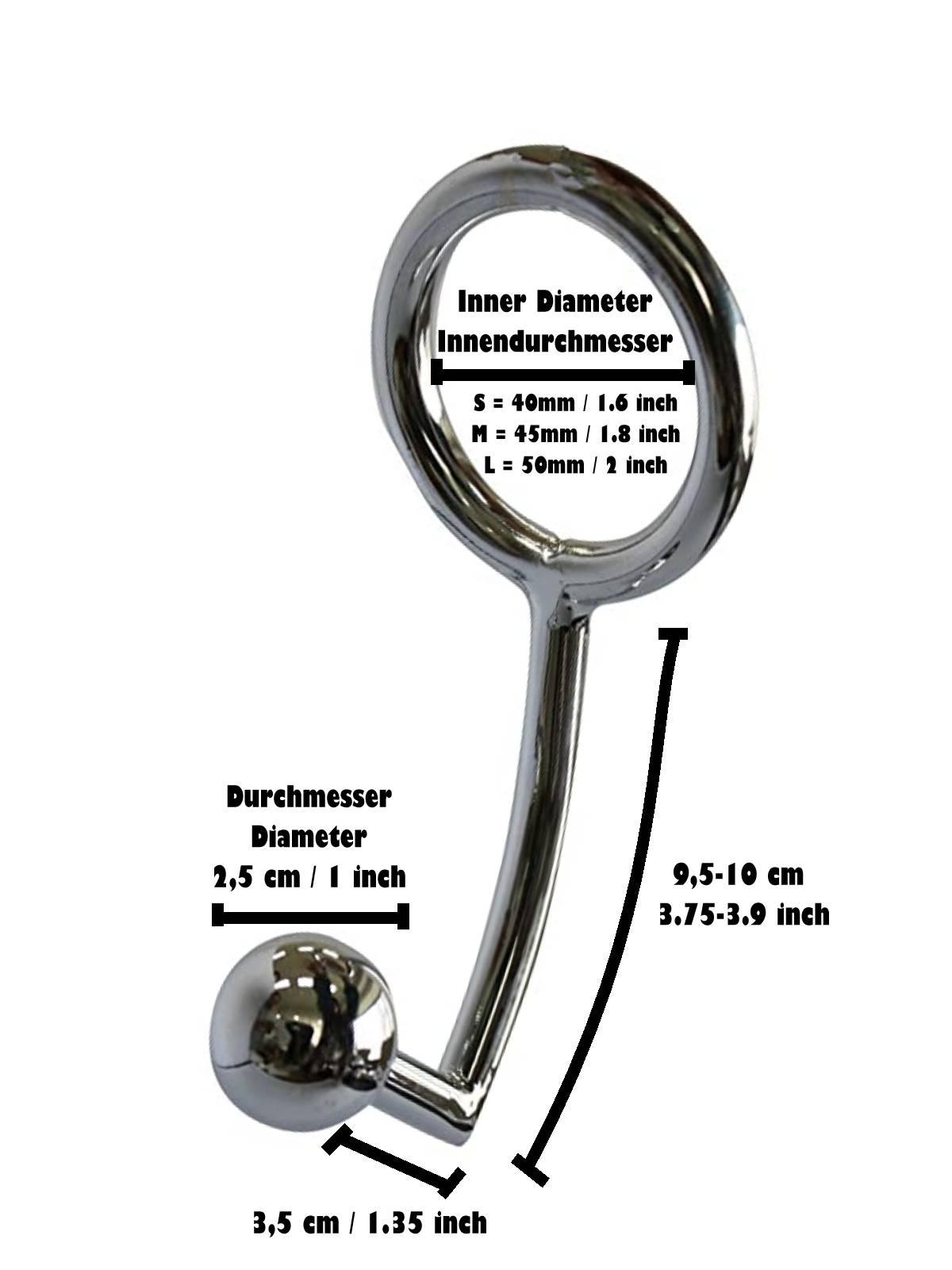 Rude Rider Shafter Cockring with Ball, M size Rude Rider Shafter Cockring with Ball, M size