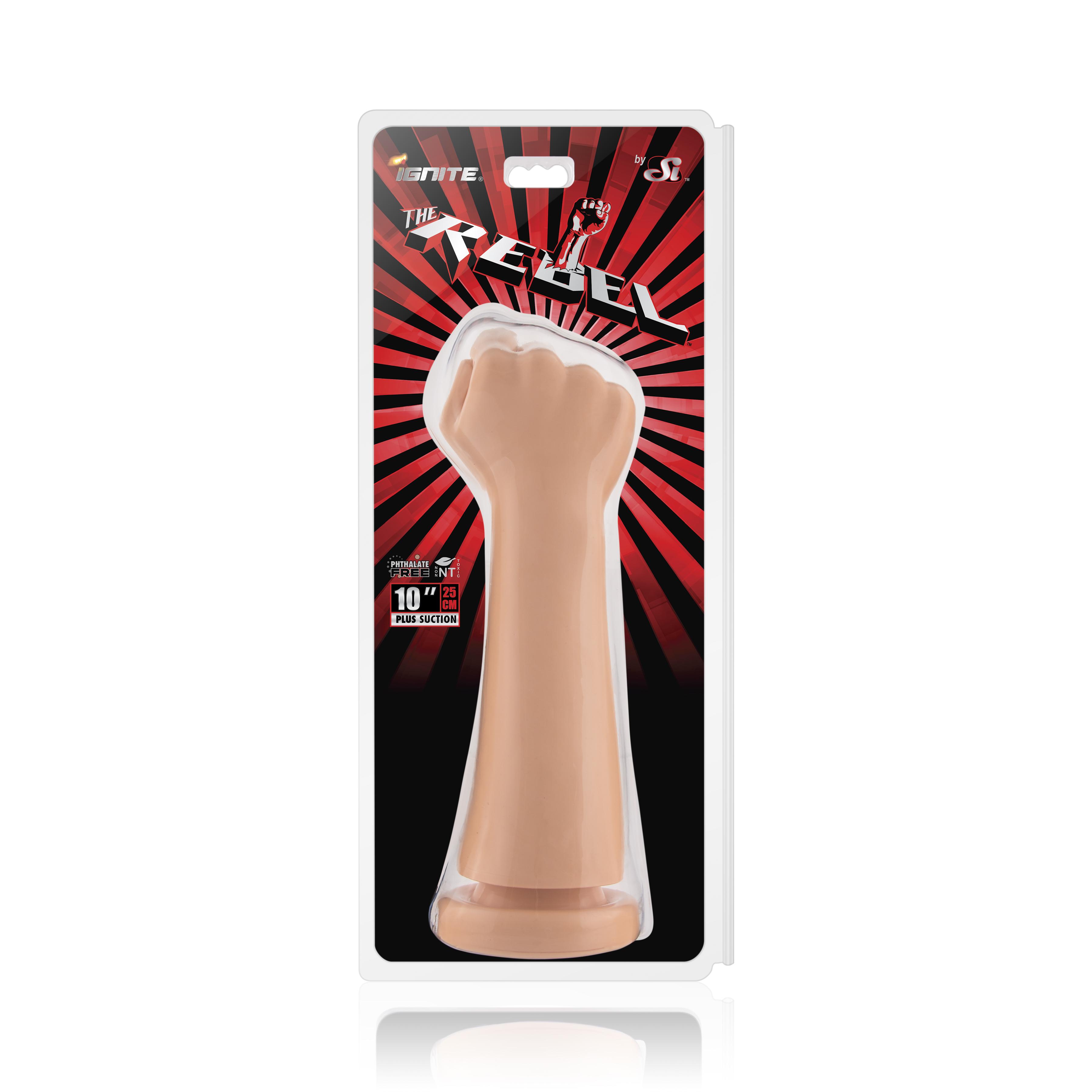 SI IGNITE The Rebel with suction, 25cm, Flesh